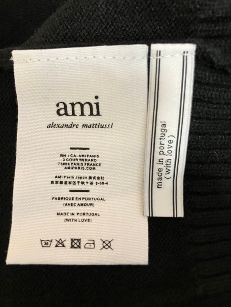 【新品】AMI PARIS アミパリス ニット セーター ブラック Lサイズ