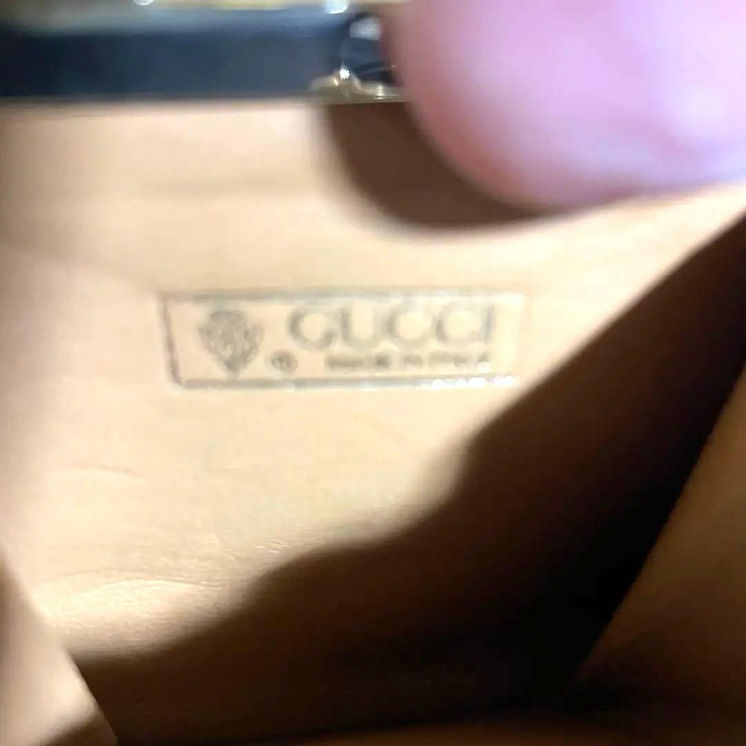 番号15 美品　【グッチ】 インターロッキングG がま口 ケース GG