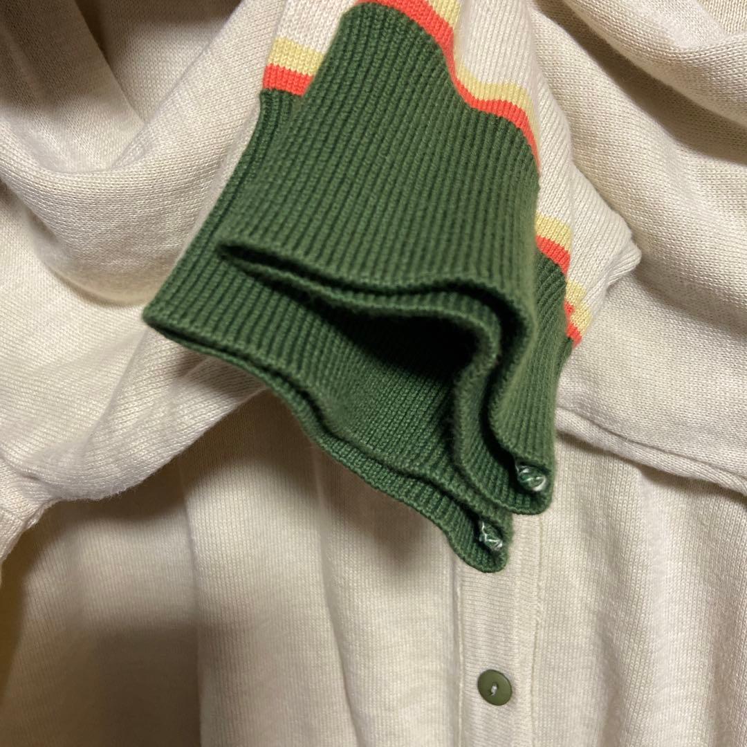 PALAVA パラバ　クラシックカーディガン　コットン100%　花柄　刺繍 XL