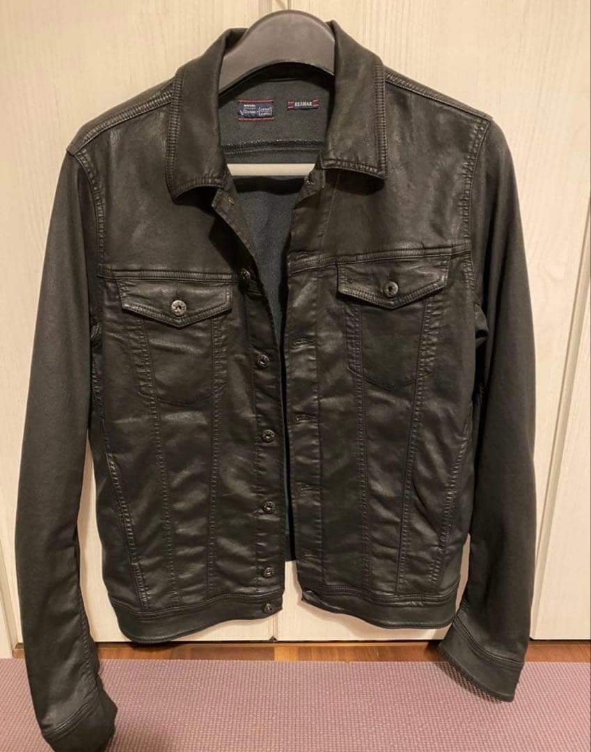 DIESEL コーティングデニムジャケット L