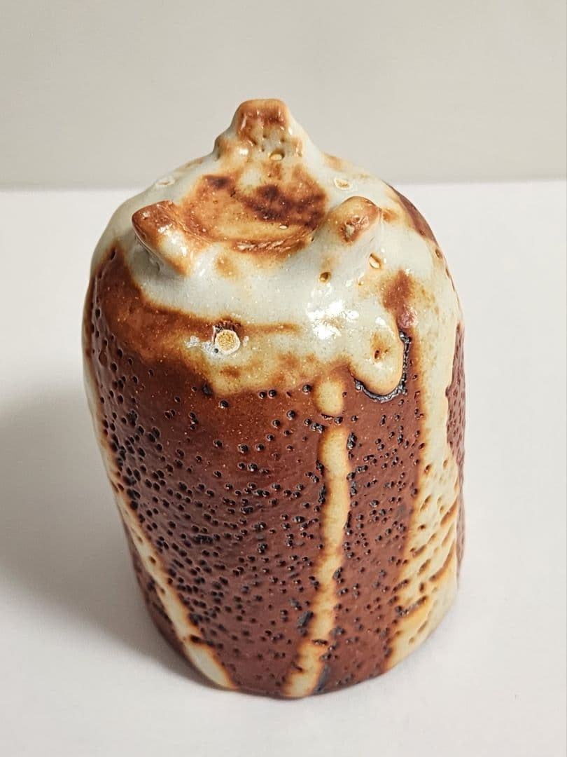 小林武春　赤志野 香炉　共箱/陶歴