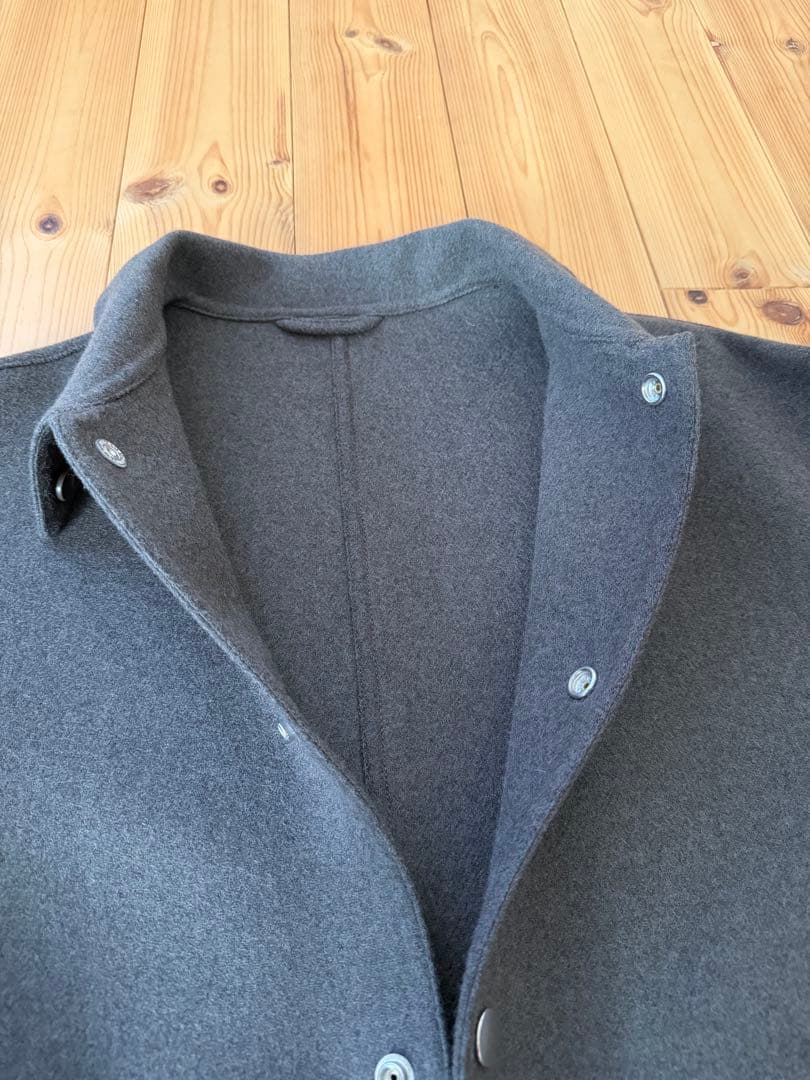 〈H〉ウールミックスメルトンカバーオールジャケット DK.GRAY/S