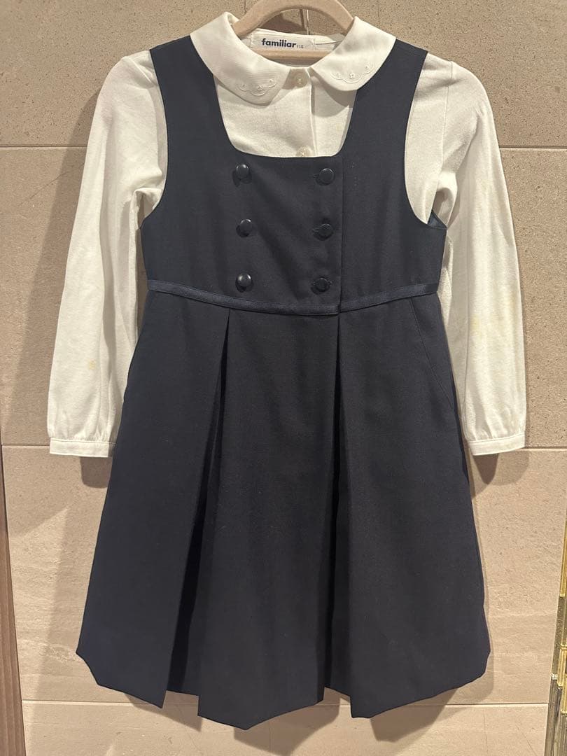 familiar ネイビー ジャケットお受験セット