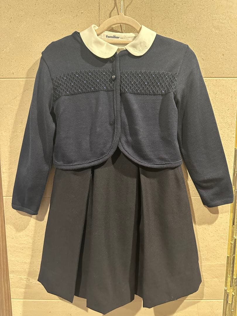 familiar ネイビー ジャケットお受験セット