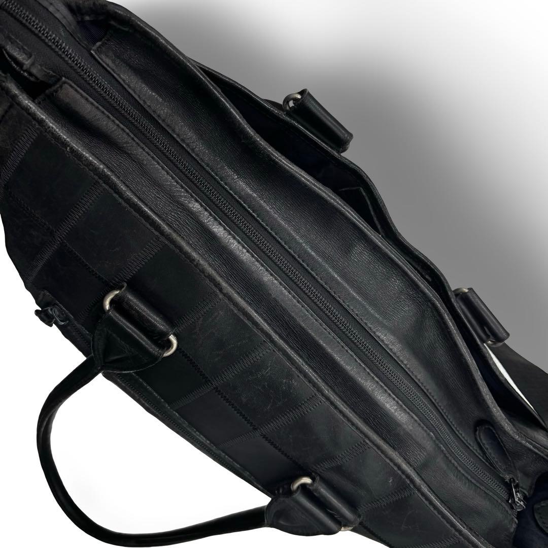 【ヴィンテージ】トライオン　2way ビジネスバッグ　ショルダー　トート　黒