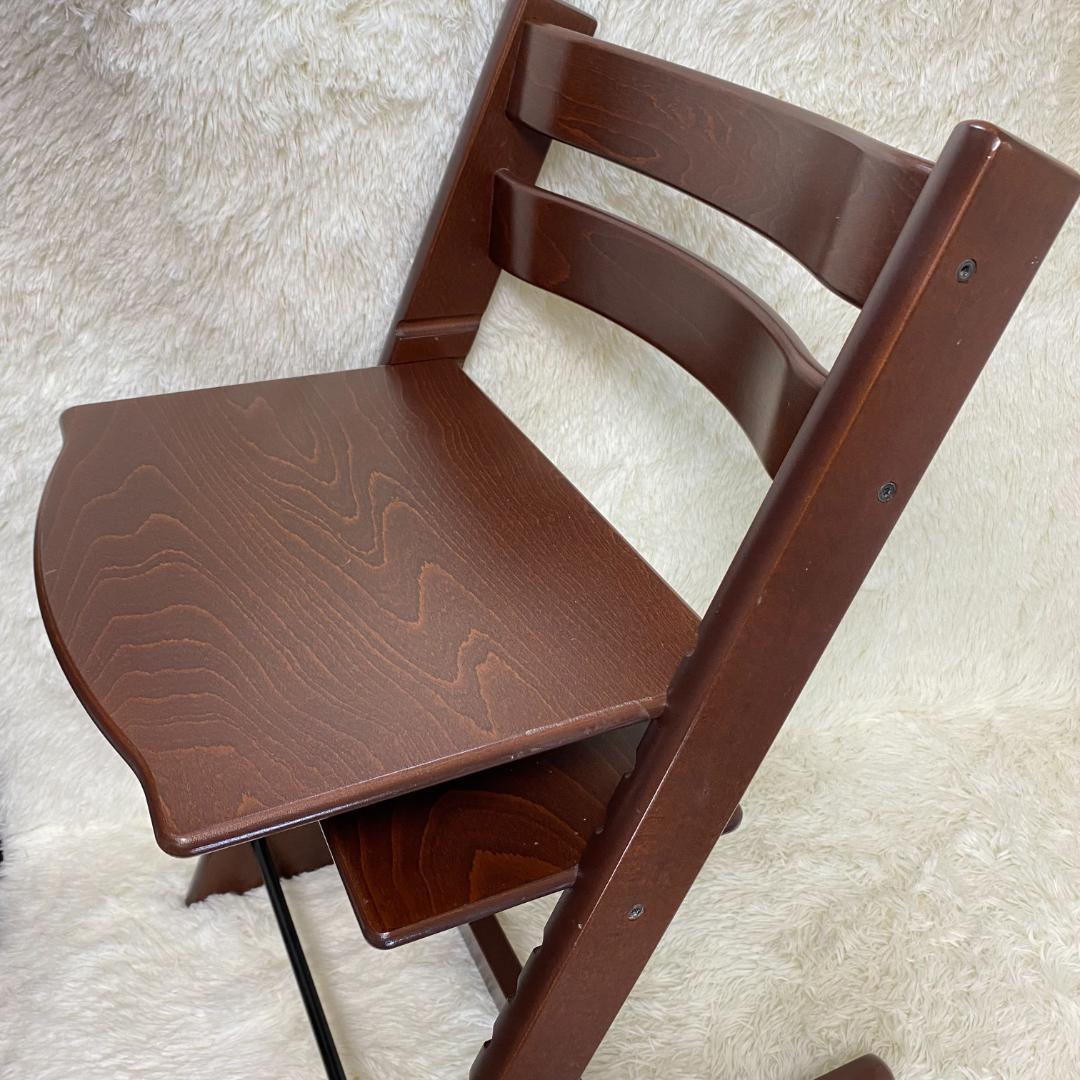 【良品】ストッケ トリップトラップ ブラウン 茶色 シリアル5 ①