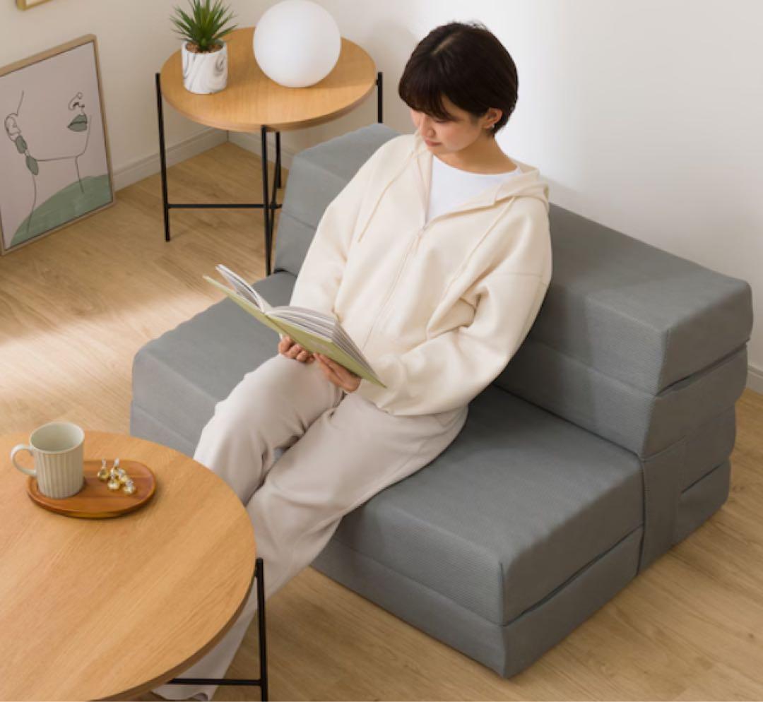 ソファになるマットレス 3way 折りたたみ セミダブル