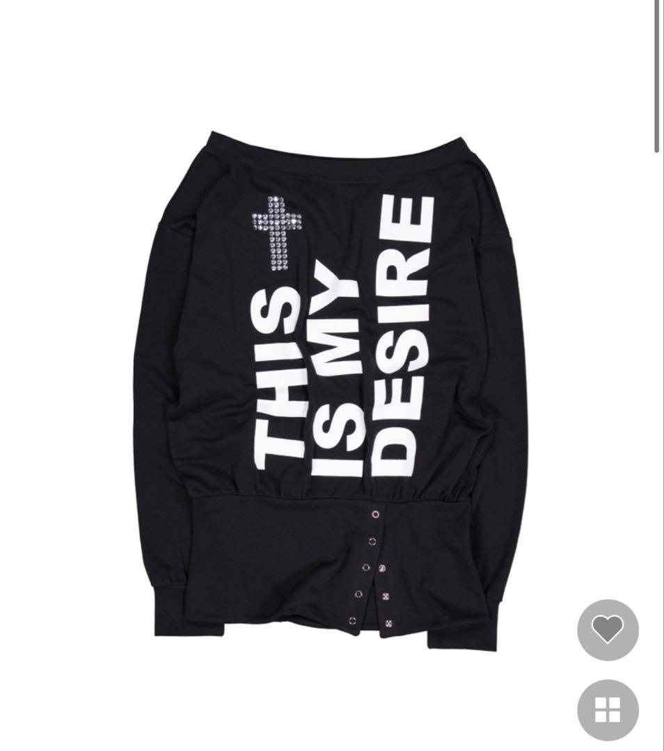 トップス SETUP-EXE BOLD LETTERING LOOSE TOP