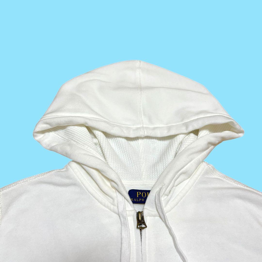 ‼️美品‼️ ラルフローレン ジップアップ パーカー ホワイト　NO3670