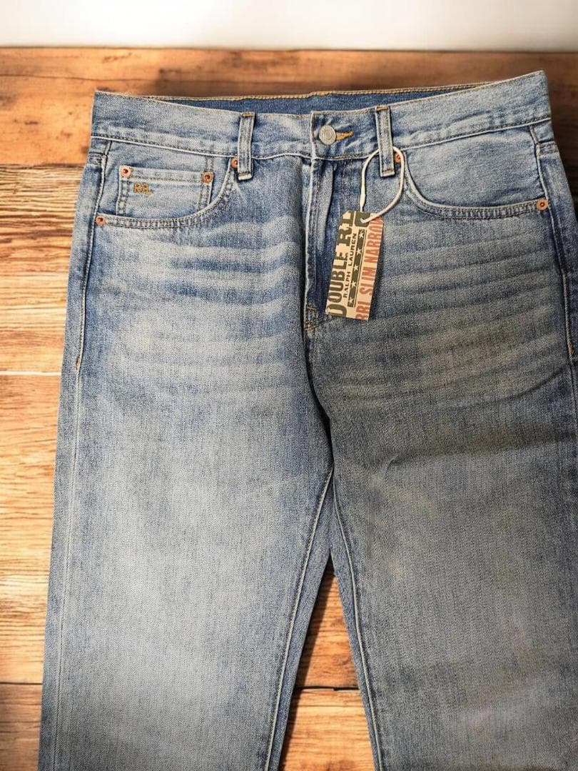 nickRRL HIGH SLIM セルビッジデニム ライトブルー（34）