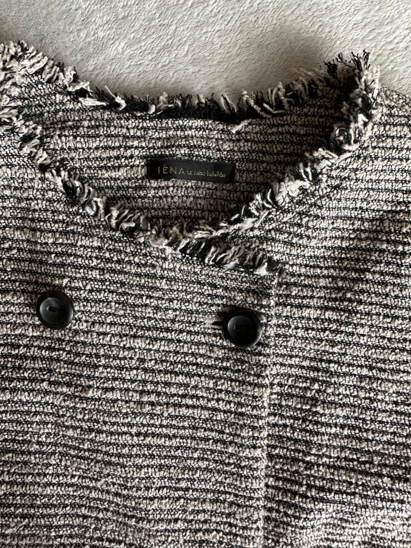 イエナ ツイード ジャケット＆ワンピース セットアップ グレー