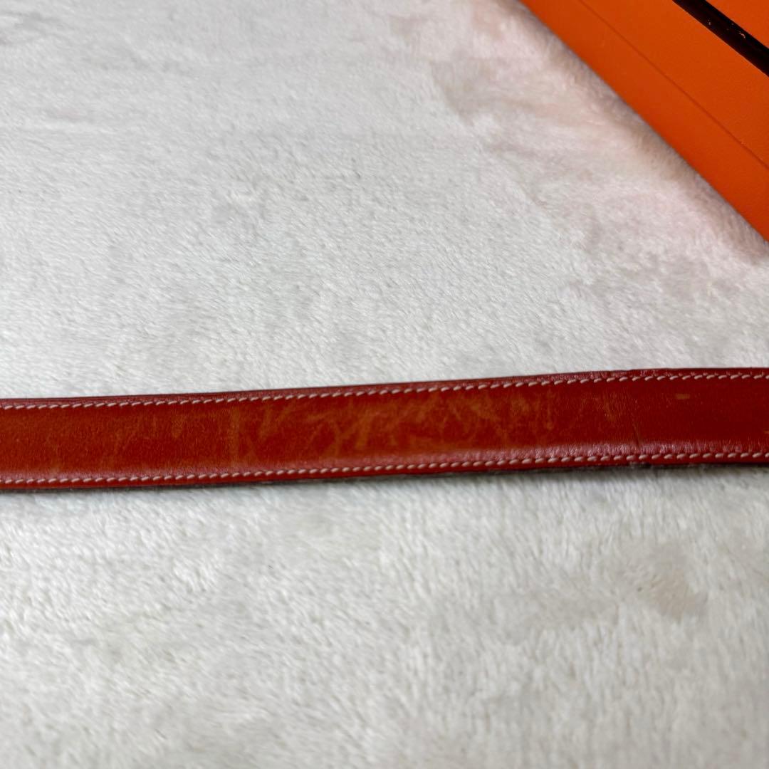 良品☆ エルメス　コンスタンス　ミニ　リバーシブル　レザーベルト　ゴールド　H型