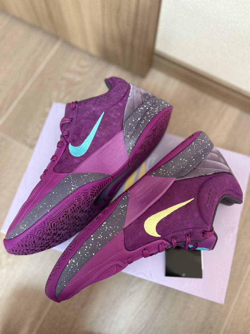 JA2 パープル　nike バスケットボールシューズ