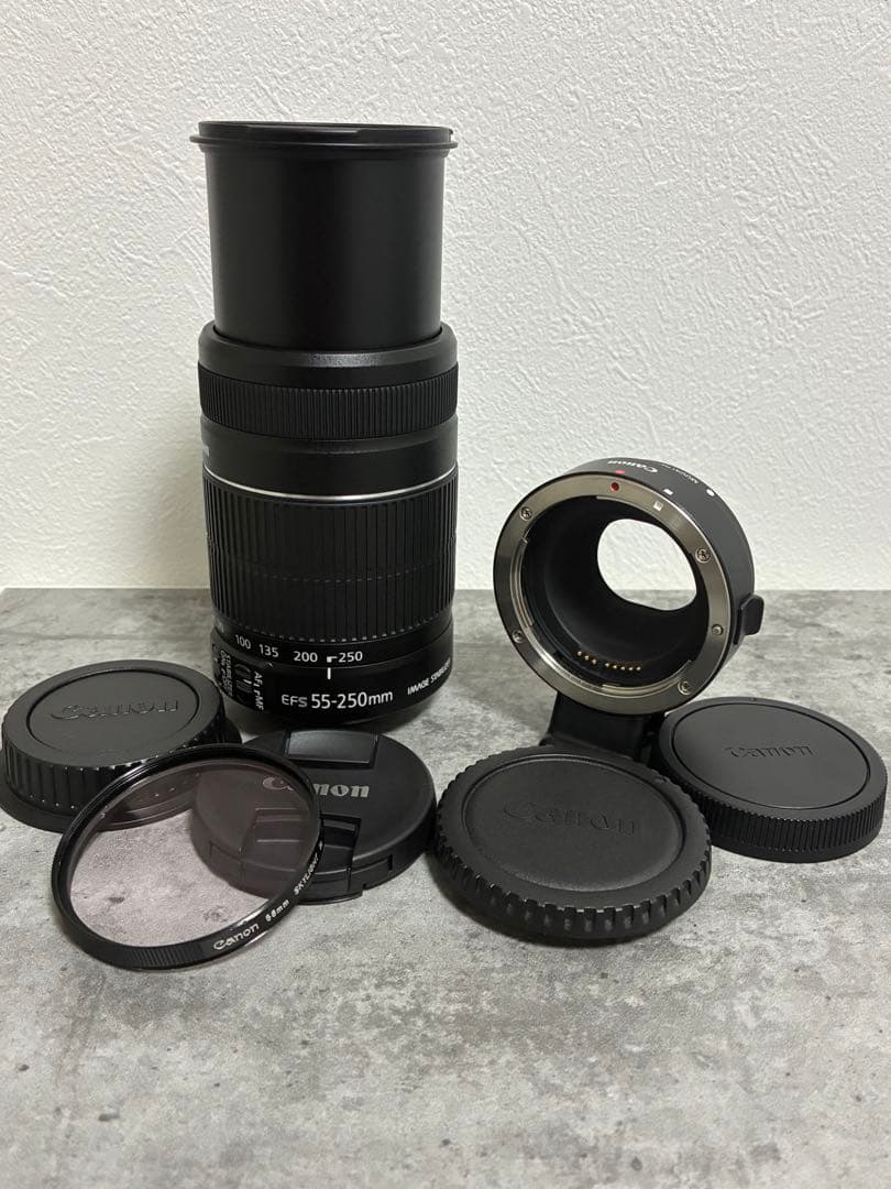 ⭐️美品⭐️Canon EFS 55-250 II & EF-EOS M アダプター
