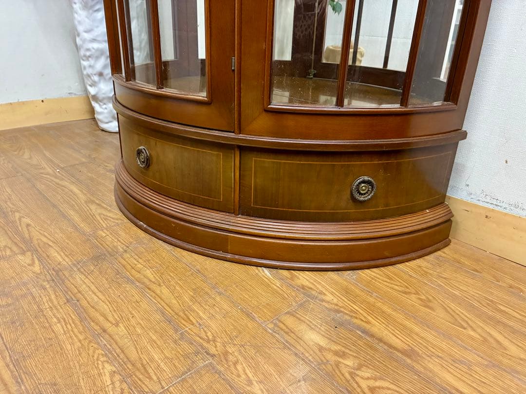 mimi☆管403☆イタリア製☆アンティーク☆ハーフムーン☆キャビネット