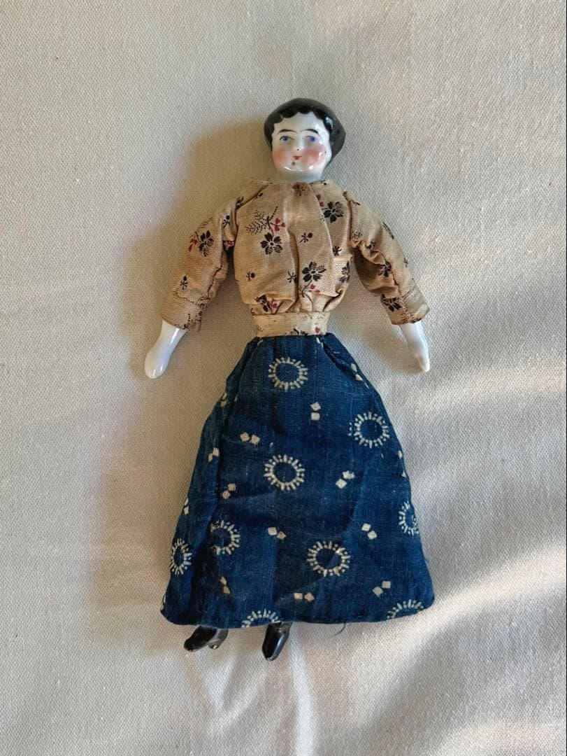 アンティーク　チャイナヘッドドール　16センチ　ドイツ