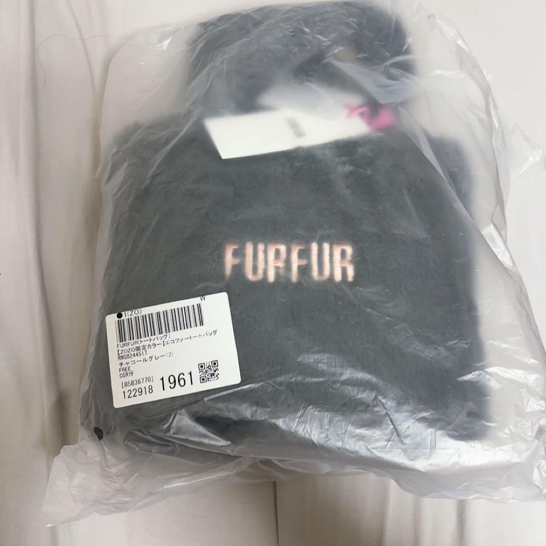 FURFUR エコファートートバッグ チャコールグレー