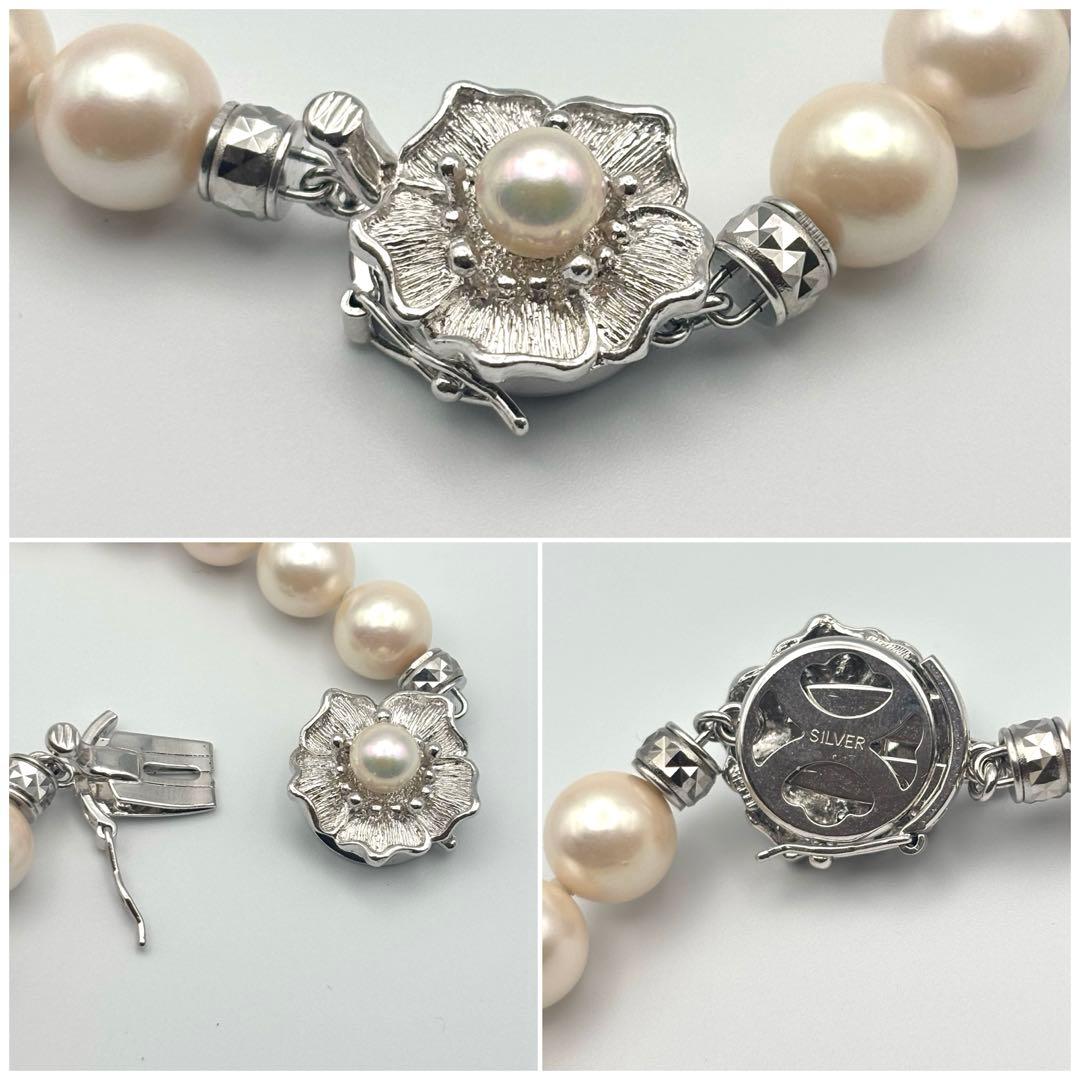 大珠8.5mm✨オーロラ干渉色◎アコヤ真珠ネックレス オールノット仕上 冠婚葬祭