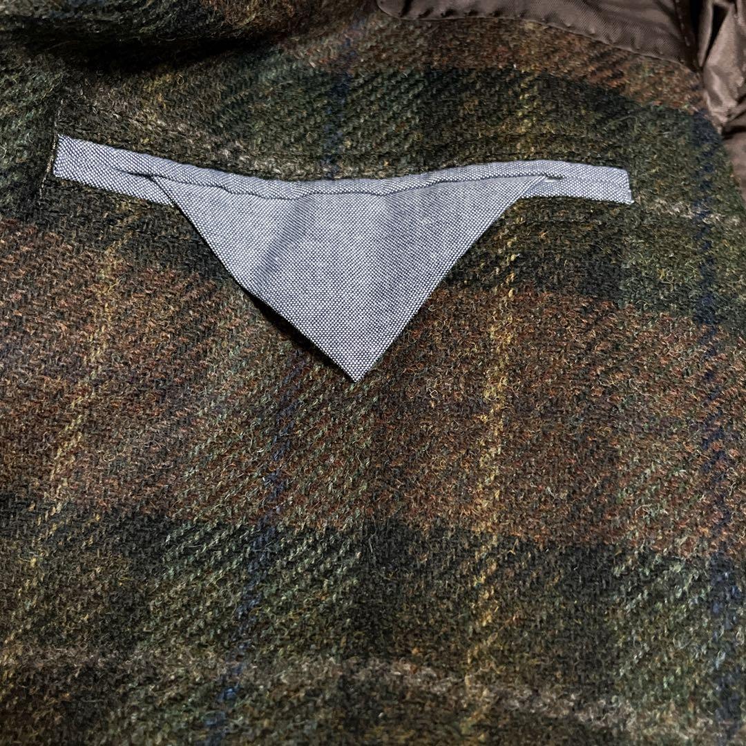 ブルックスブラザーズ　エルボー牛革パッチ　チェック テーラードジャケット L相当