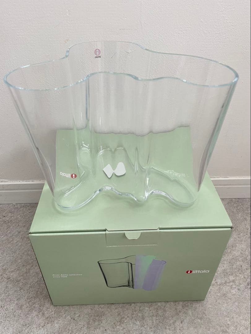 新品 アアルト ベース 160mm クリア イッタラ 未使用