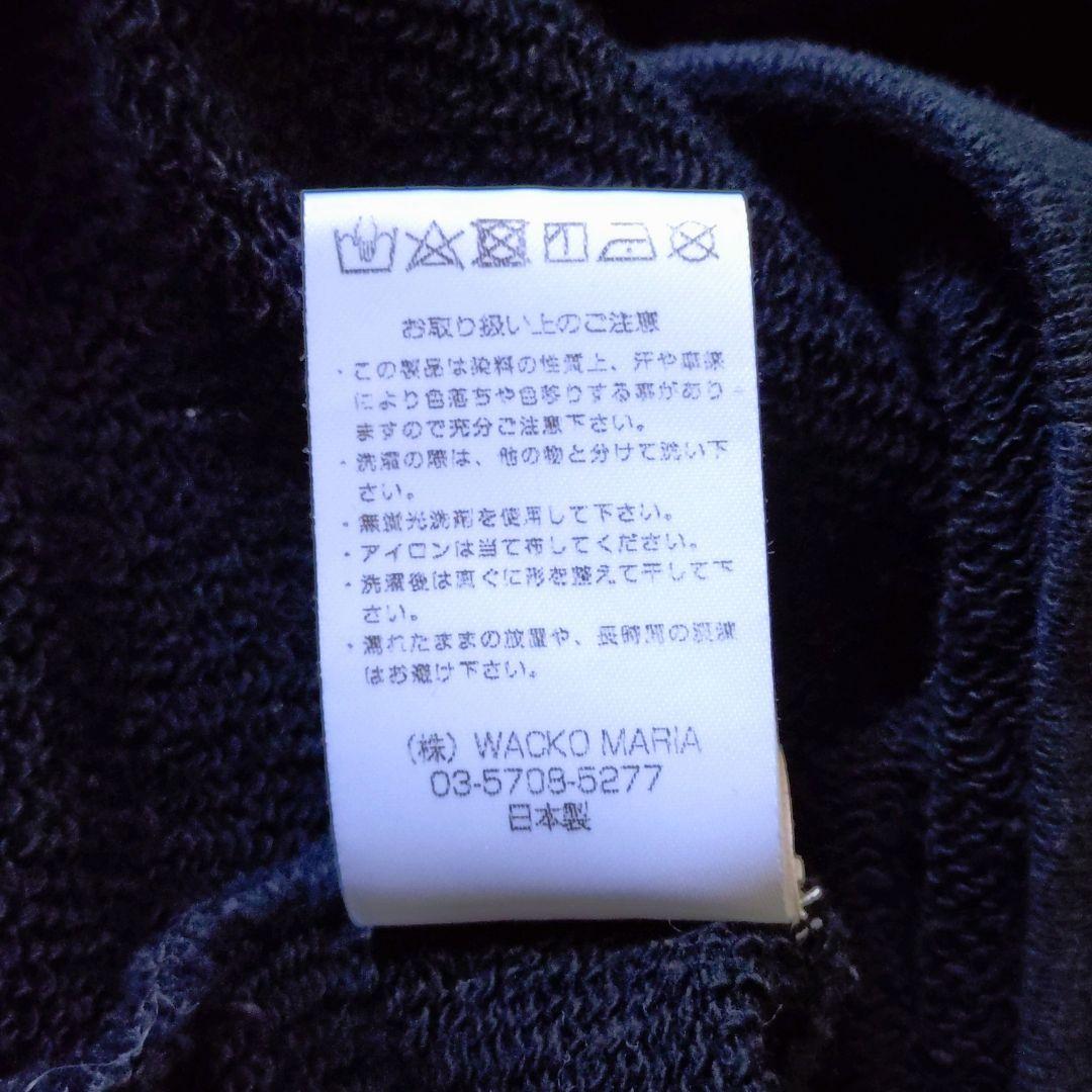 【即売】WACKO MARIA　トレーナー　スウェット　ブラック　L　刺繍ロゴ
