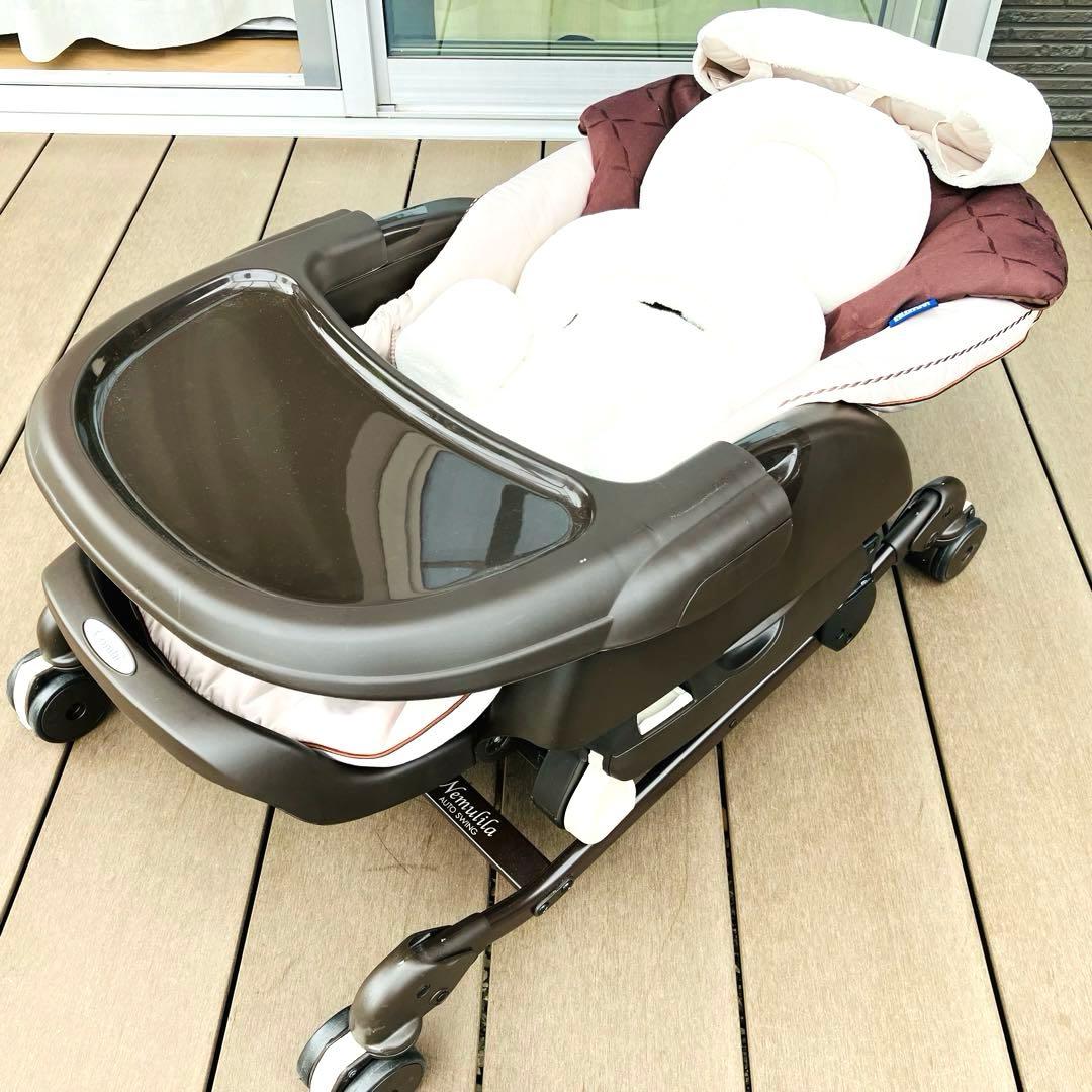 美品　Combi ネムリラ BEDi ハイローチェア スウィングラック 電動