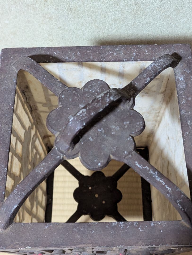 置行灯 フロアランプ 松梅 和風照明 古小物 古道具 アンティーク 骨董