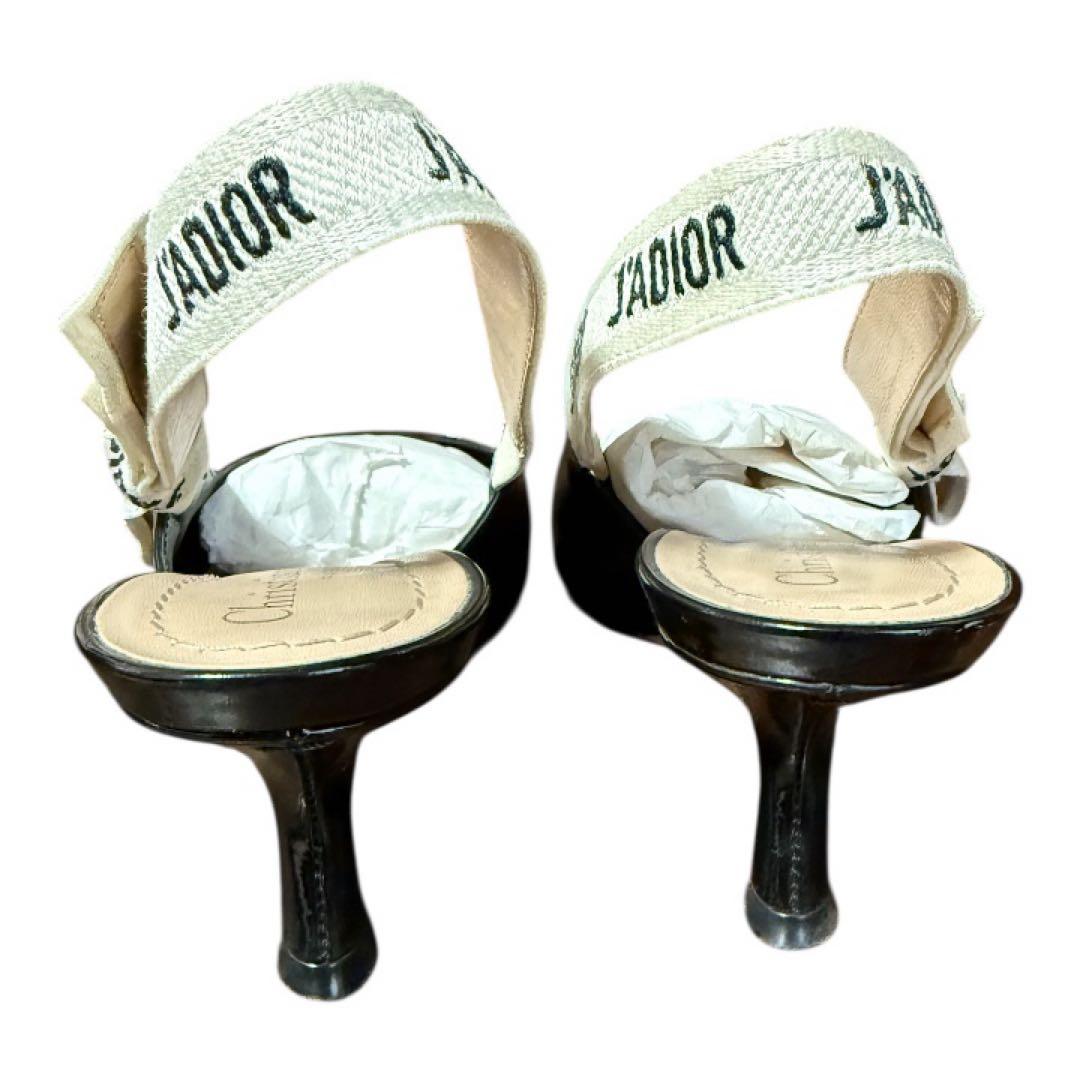 Dior J'ADIOR スリングバックサンダル ブラック35ハーフ