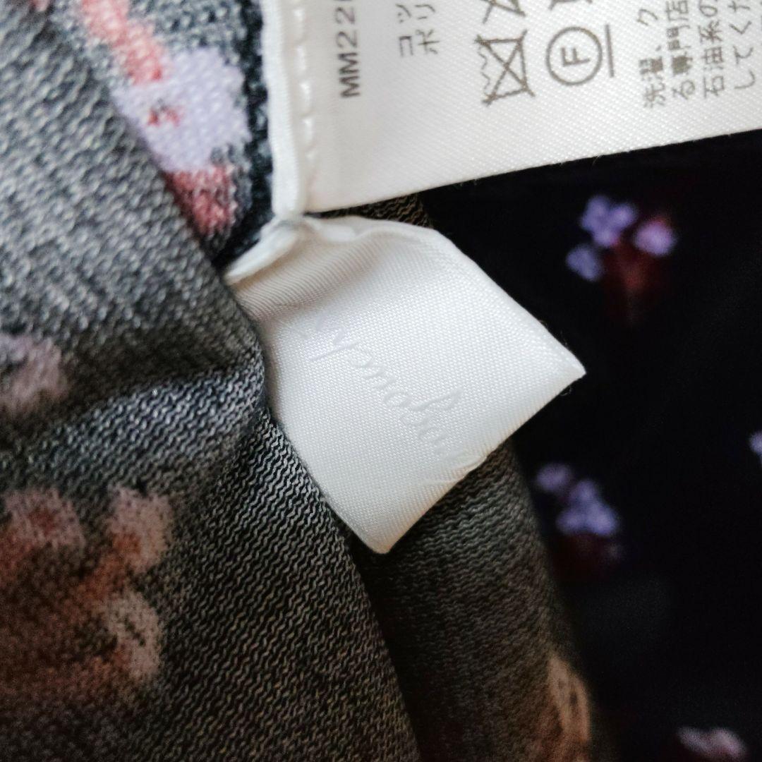 d*様 Floral Velour Jacquard High Neck Top