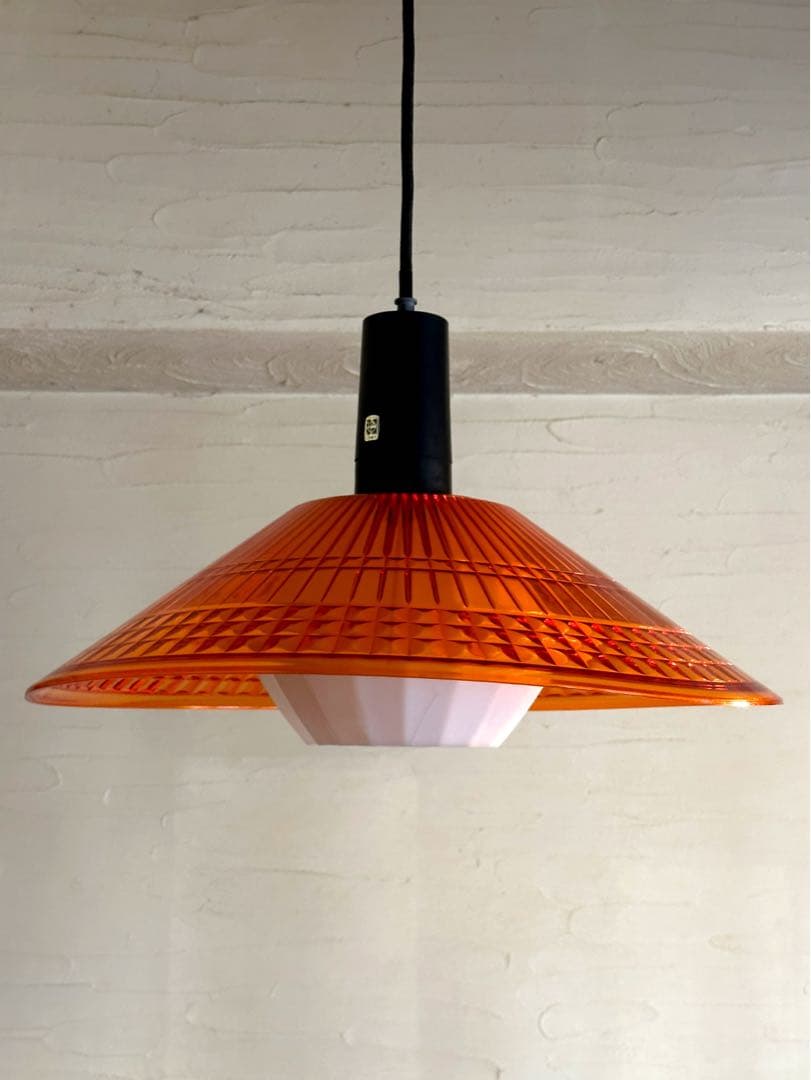 スペースエイジ　70s ナショナル　ペンダントライト　蛍光灯　レトロポップ