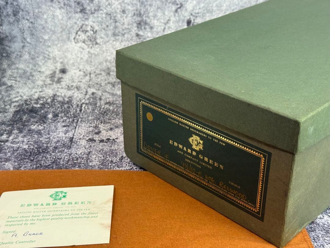 エドワードグリーン　ドーバー　 9.5E　606ラスト　箱・シュークロス・冊子付