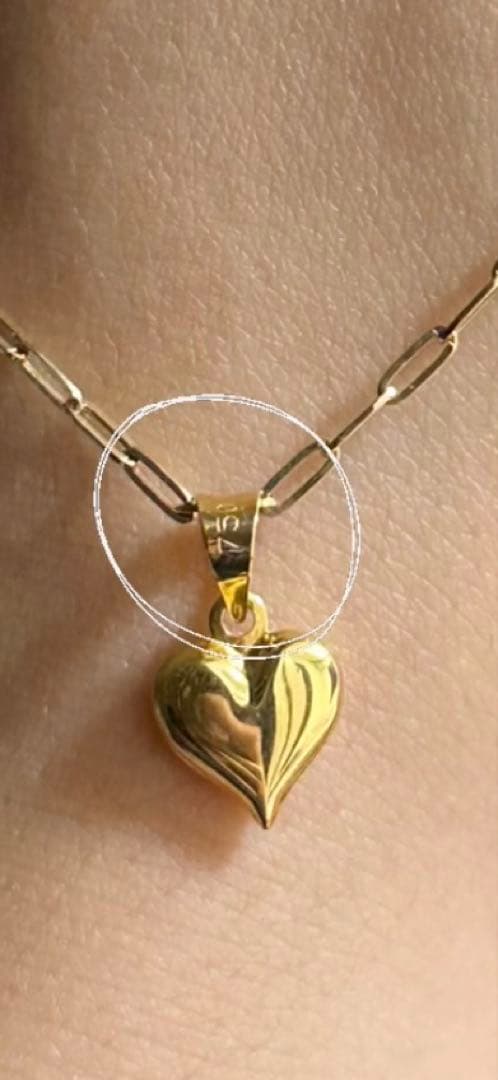 K18 ハートペンダントトップ