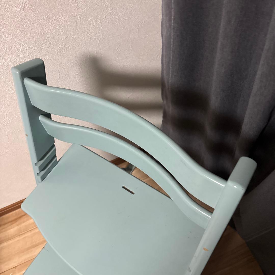 ストッケ　トリップトラップ　シリアルナンバー6 水色　状態普通　最安値