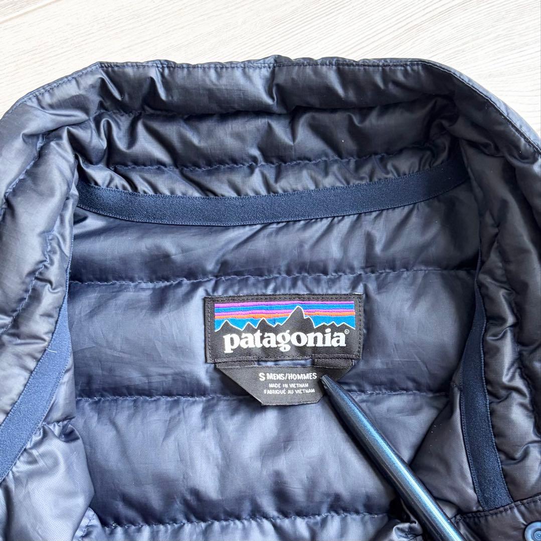 patagonia ダウン スナップT プルオーバー ダウン メンズS