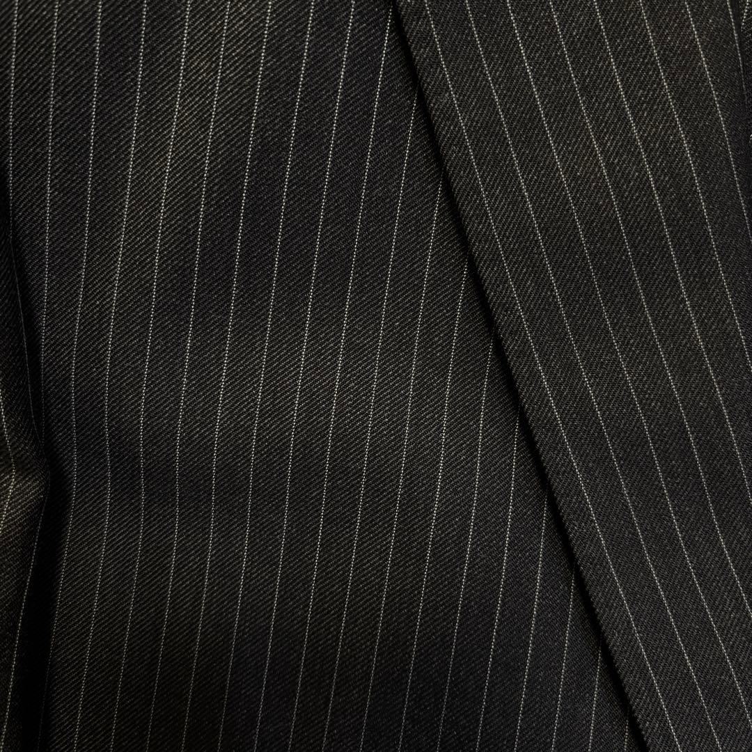 美品✨AB7 大きいサイズ イギリス高級生地 グレーストライプ セットアップ