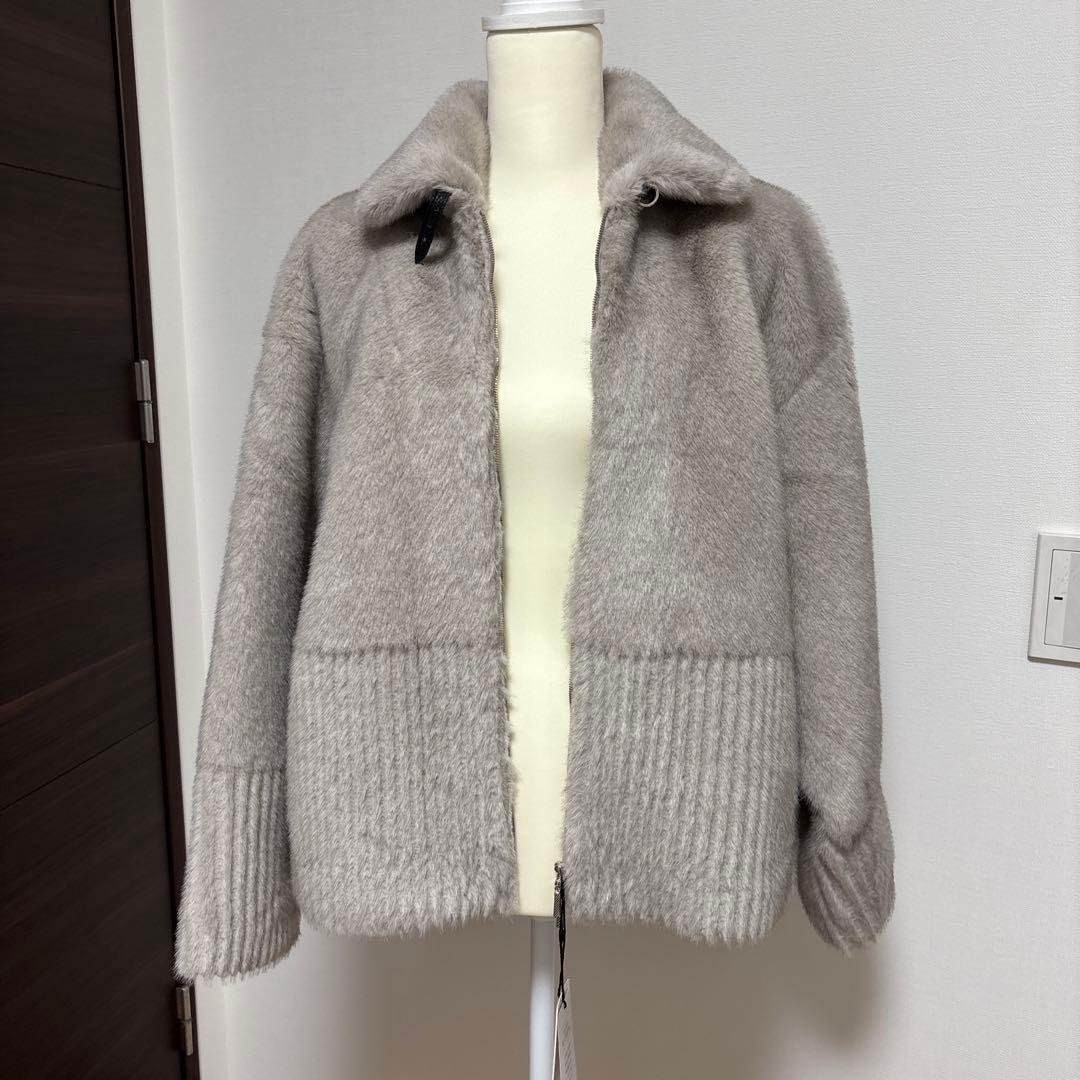 モラビトプルミエ　エコファーブルゾン　タグ付新品未使用【雑誌エクラ掲載商品】