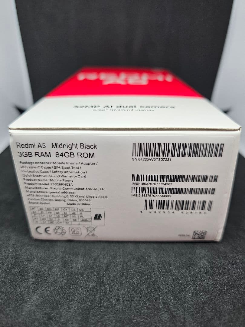 Redmi A5 3GB/64GB ブラック