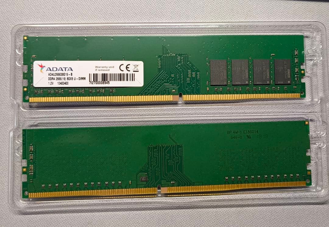 ADATA DDR4 2666MHz 8GB×2 合計16GB