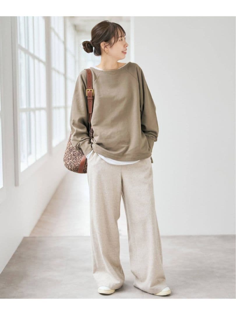 新品【 Spick and span 】ボートネックワイドプルオーバー