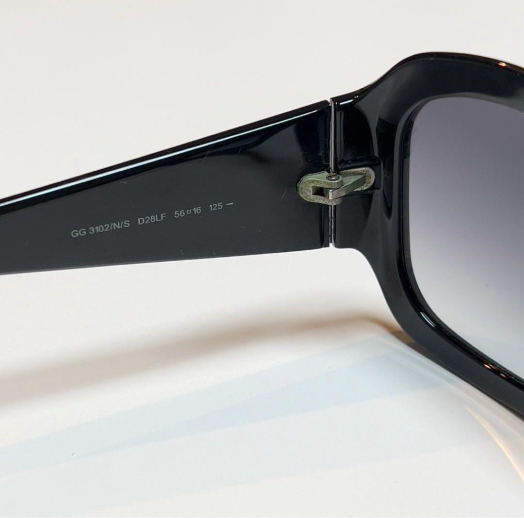 グッチ インターロッキング金具 GG総柄テンプル サングラス