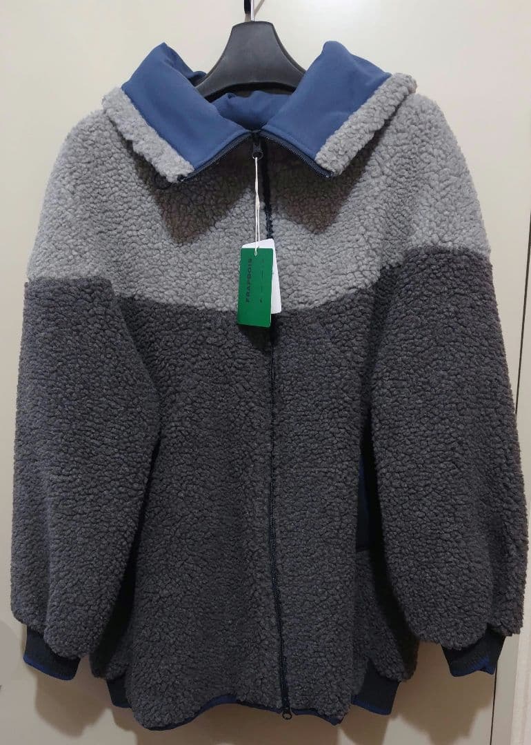 FRAPBOIS ボアショートコート グレー サイズ１ タグ付き