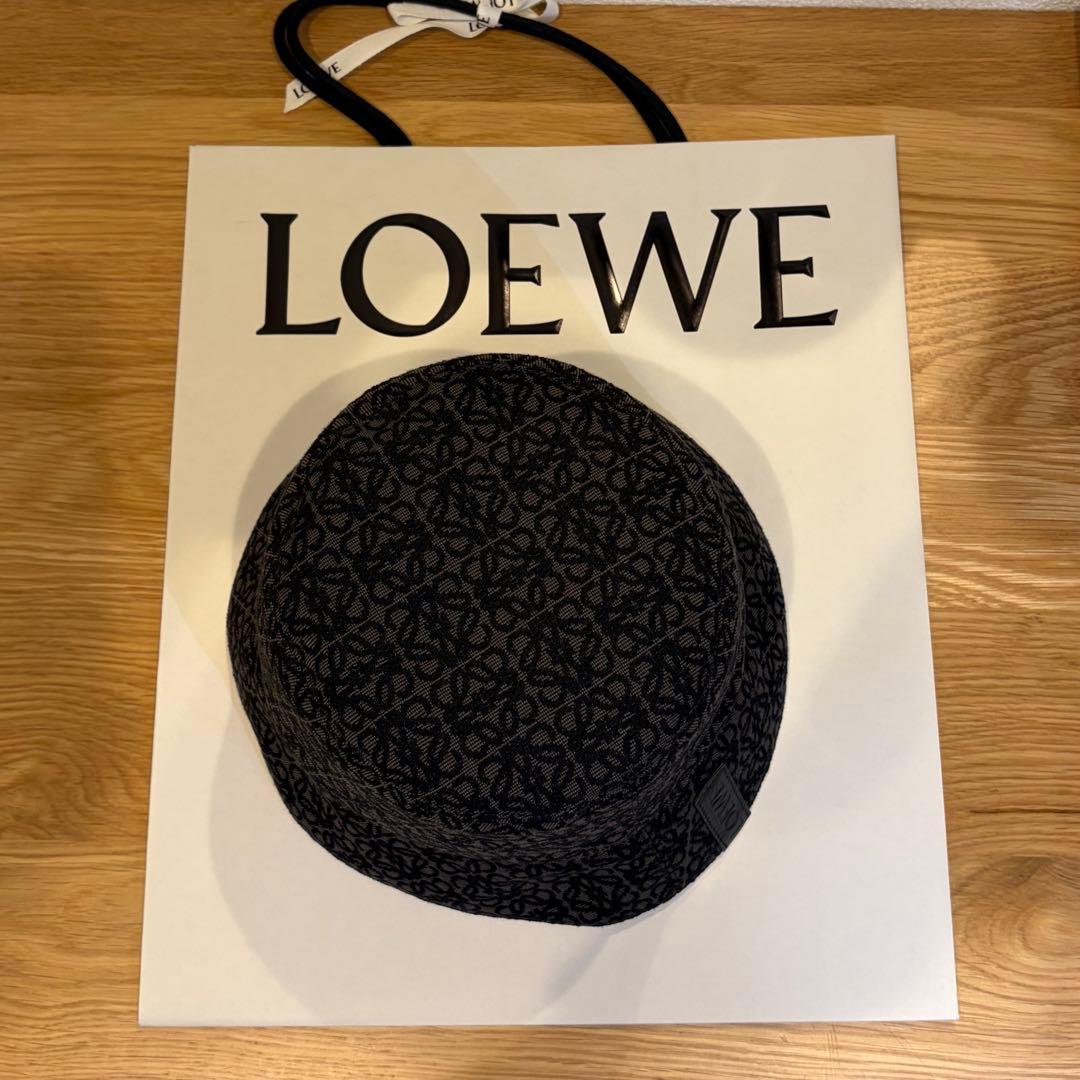 LOEWE リバーシブル　バケットハット ブラック