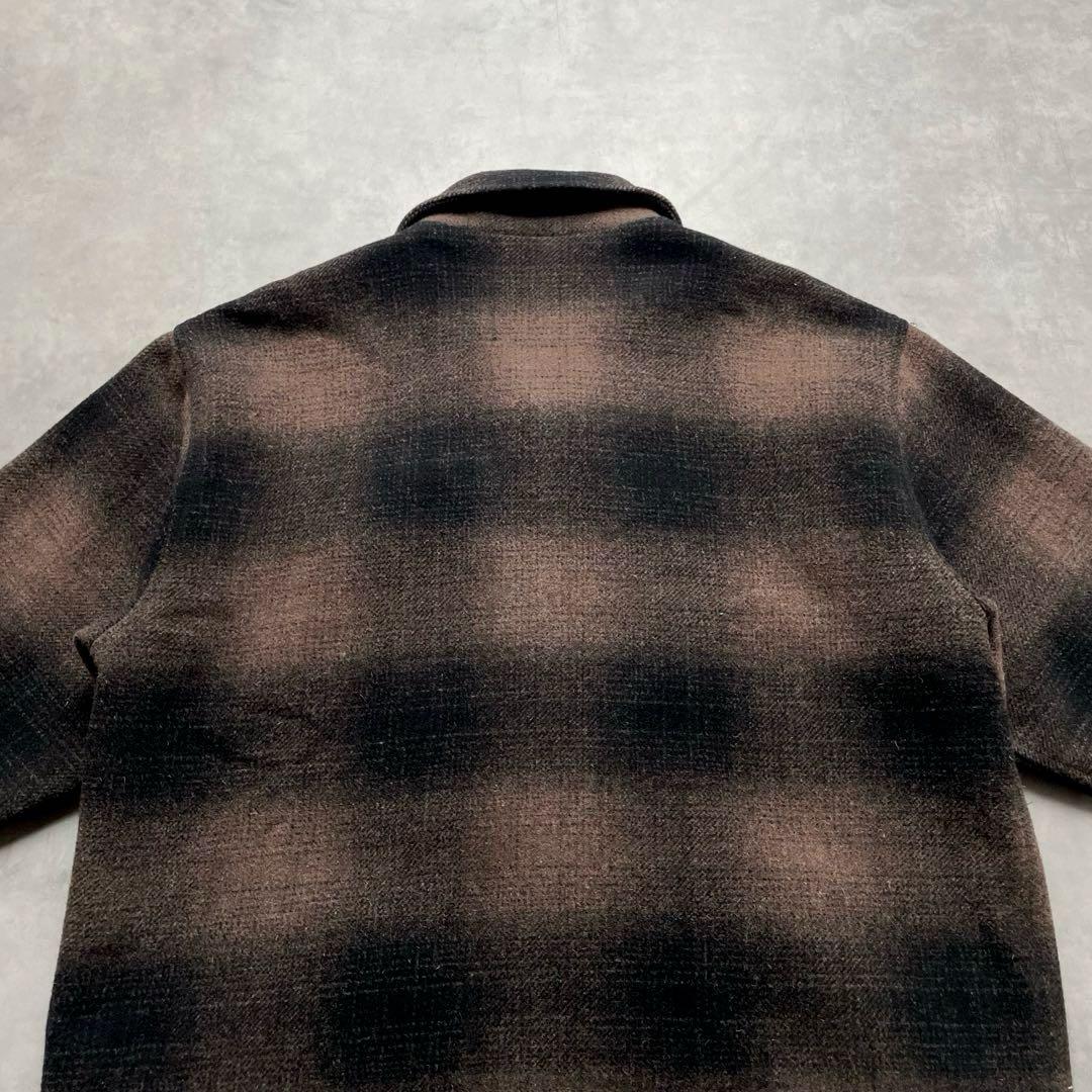 ジャケット・アウター 90s Oshkosh ombre check wool chore coat