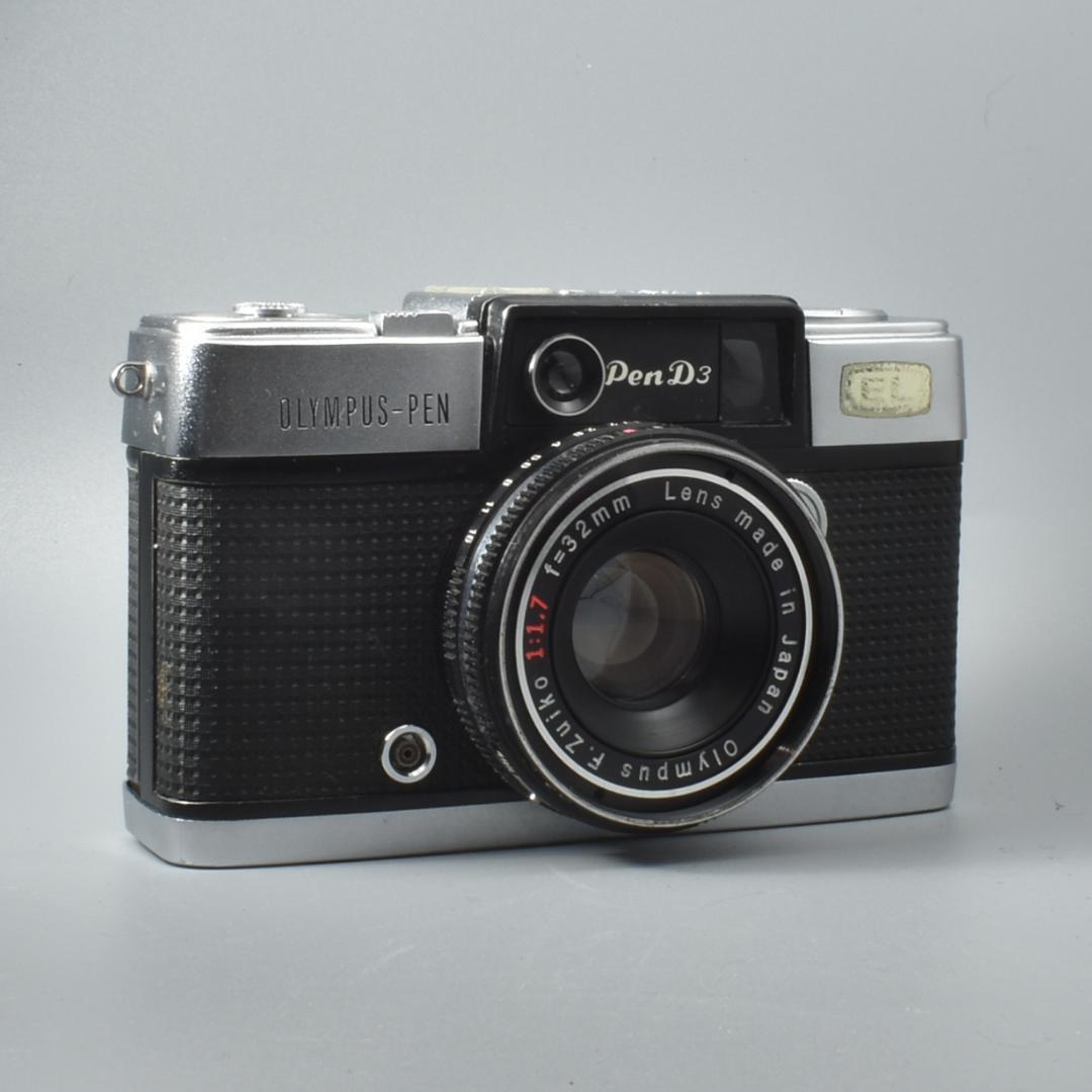 整備済 完動 Olympus PEN D3 露出計OK 32mm F1.7