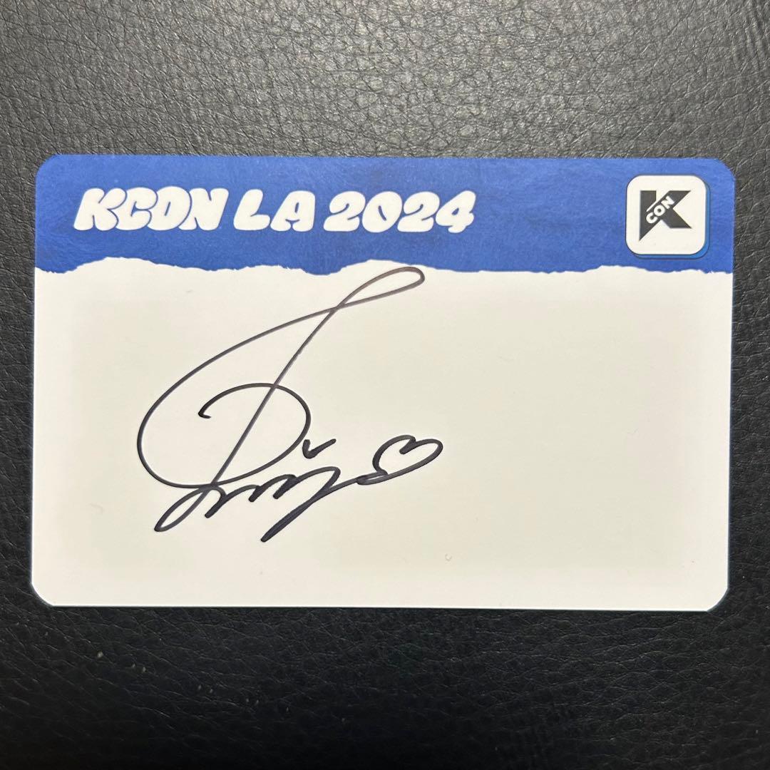 KCON LA ME:I 飯田栞月　サイン入りカード　直筆