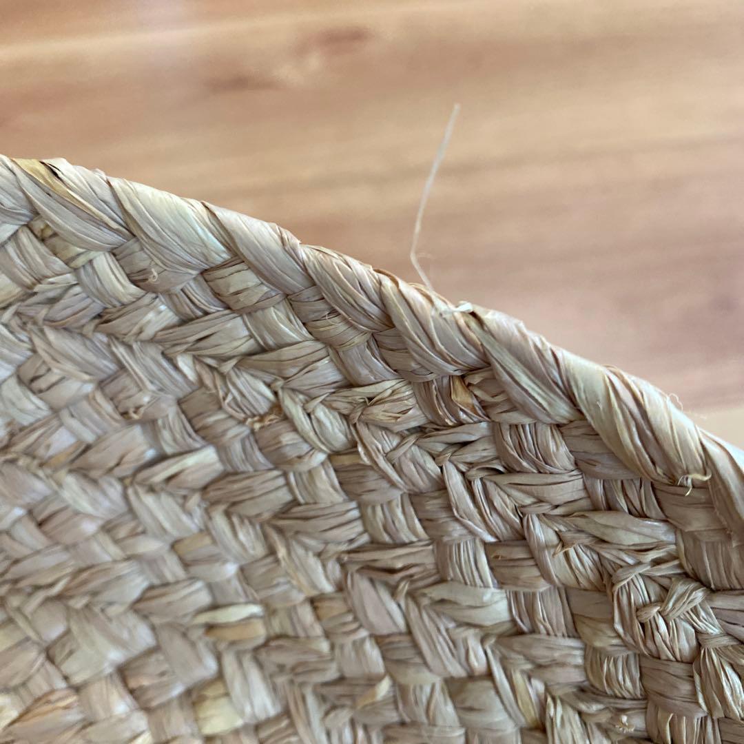 へレンカミンスキー　麦わら帽子　黒リボン付き