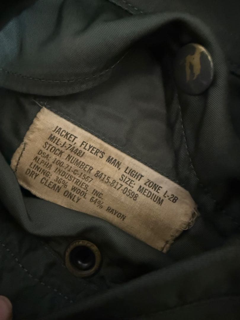 ジャケット・アウター 70s L-2B flight jacket