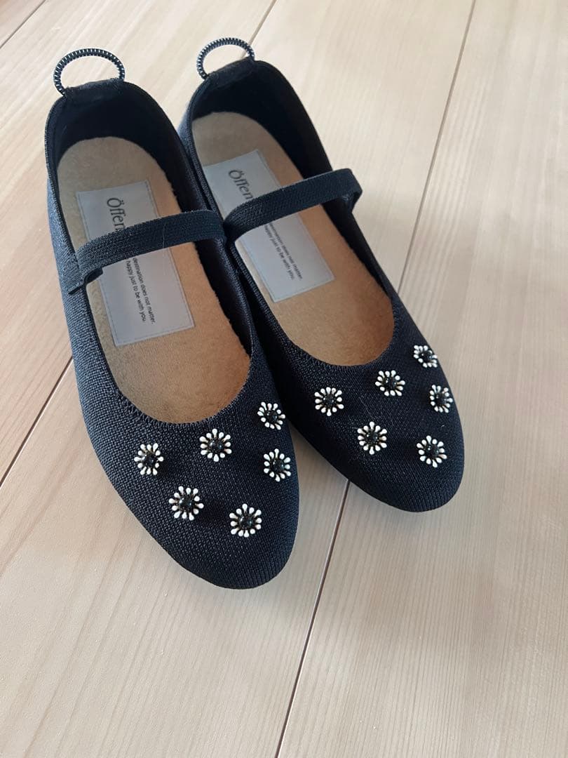 Offen ラウンドトゥメリージェーンパンプス