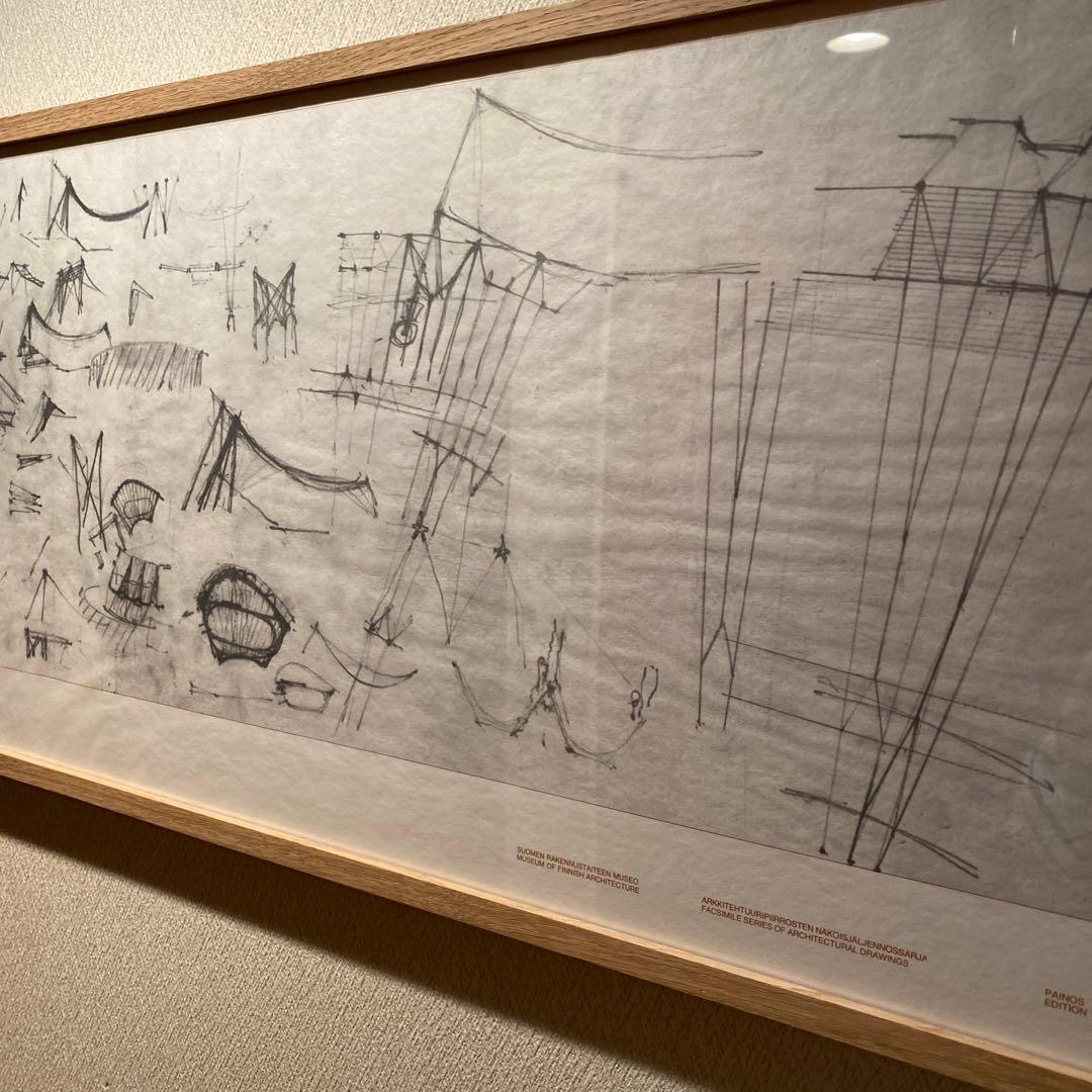 アルヴァ・アアルト　Alvar Aalto スケッチポスター