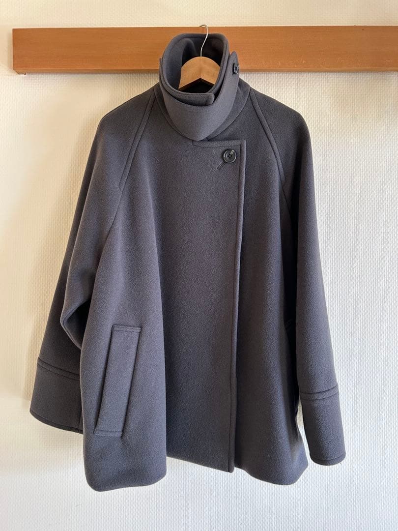 Spick and Span W/Nyモッサステンカラーショートコート